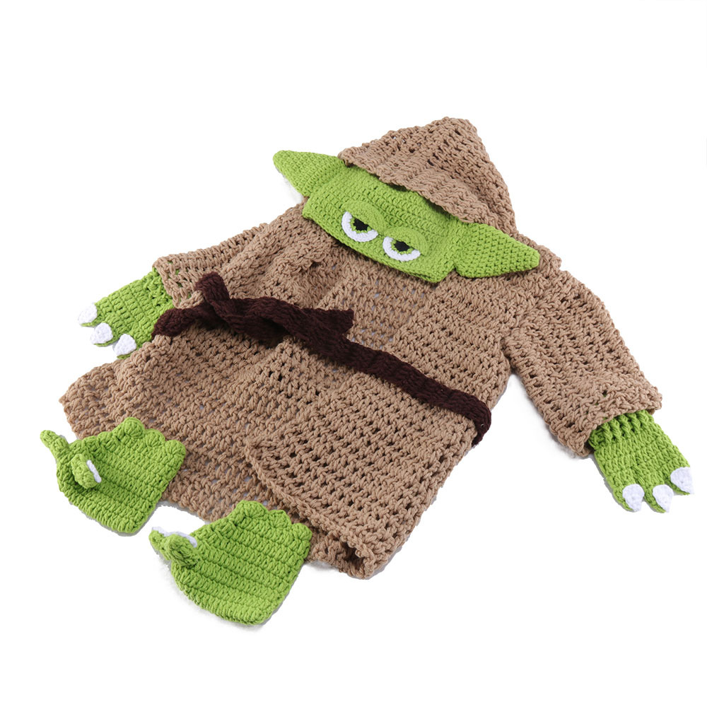 Cute Cartoon Special Occasion Baby Sweater Hat Shoes Set display picture 3