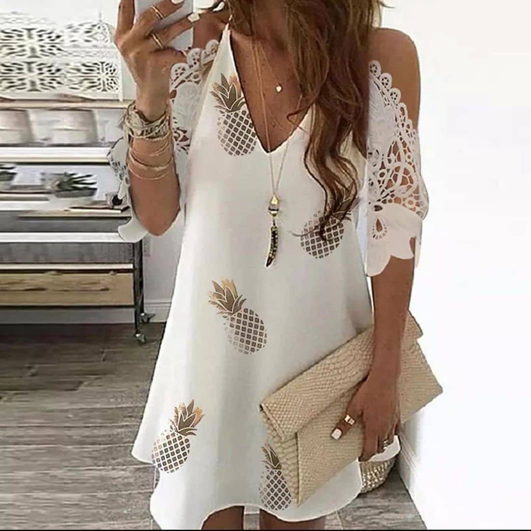 Pineapple Lace Dress