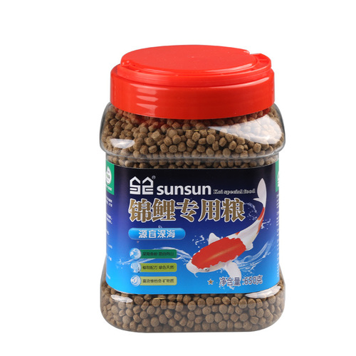 Koi fish feed, koi color-enhancing small particle fish food, spirulina, color-enhancing goldfish food, cold water fish food