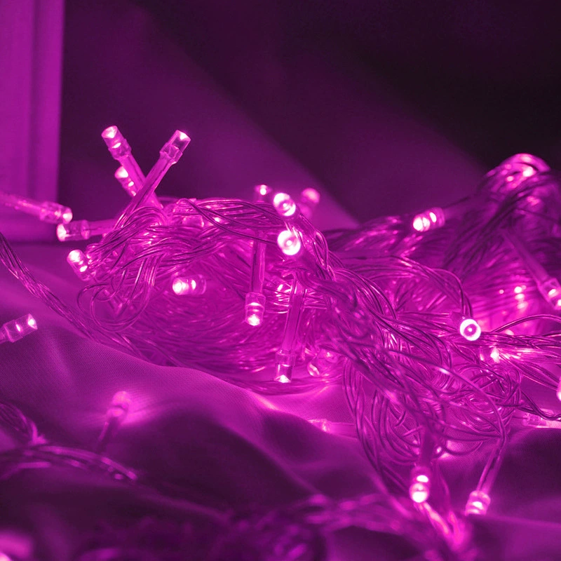 [Фабричная продажа LED-гирлянд мигающих маленьких разноцветных огоньков для наружного использования на Рождество, праздники, украшение комнаты, освещение, оптовая торговля]