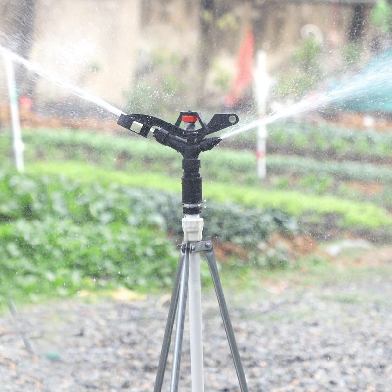 1 pulgada rociador de plástico 360 grados rotativo automático césped vivero huerto campo agrícola anti sequía sin impuestos