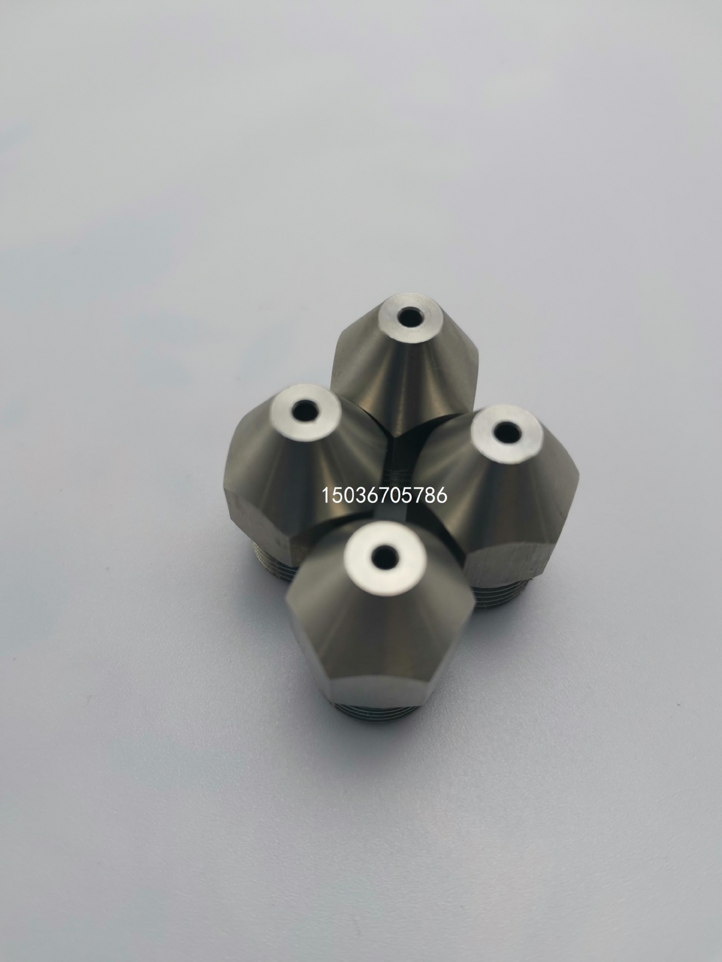 子弹头不锈钢雾化喷嘴直射液柱高压洗车喷头实心锥形洒水喷嘴头