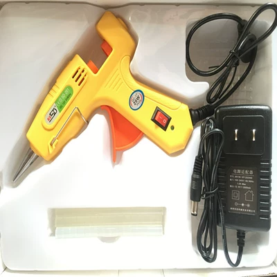 Sade hot melt glue gun: Yapışqan paylayıcı adapterlər - sd-201-yellow-20w-small-glue-gun-set-with-adapter