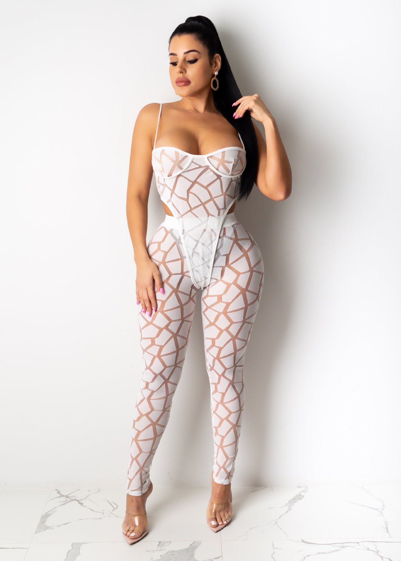Nightclub Street Bar Women's Sexy Printing Polyester Pants Sets Pants Sets display picture 4