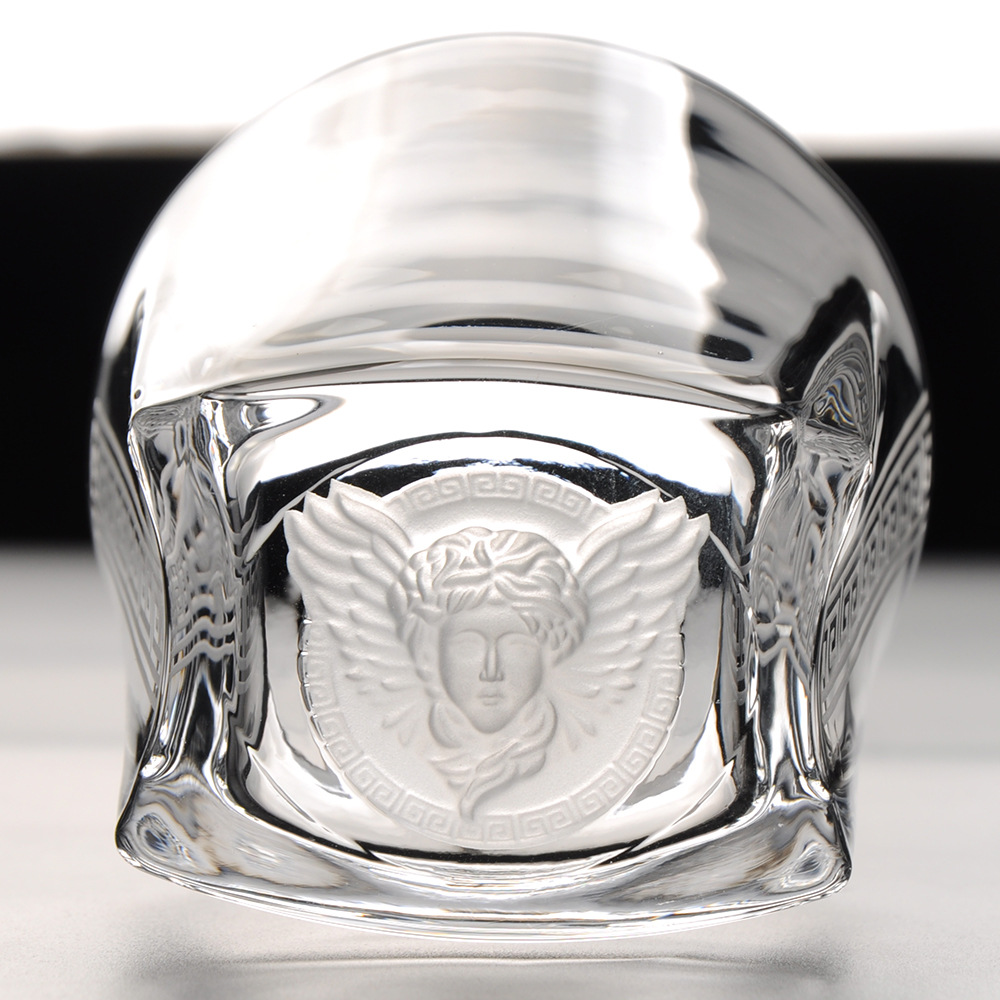 水晶玻璃威士忌杯美杜莎人头像 家用烈酒杯古典杯洋酒杯啤酒杯