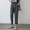 [Ovann] 7369 Casual pants women 2023 Spring new pattern Korean Edition Paige Show thin Smoke tube Suit pants Ninth pants