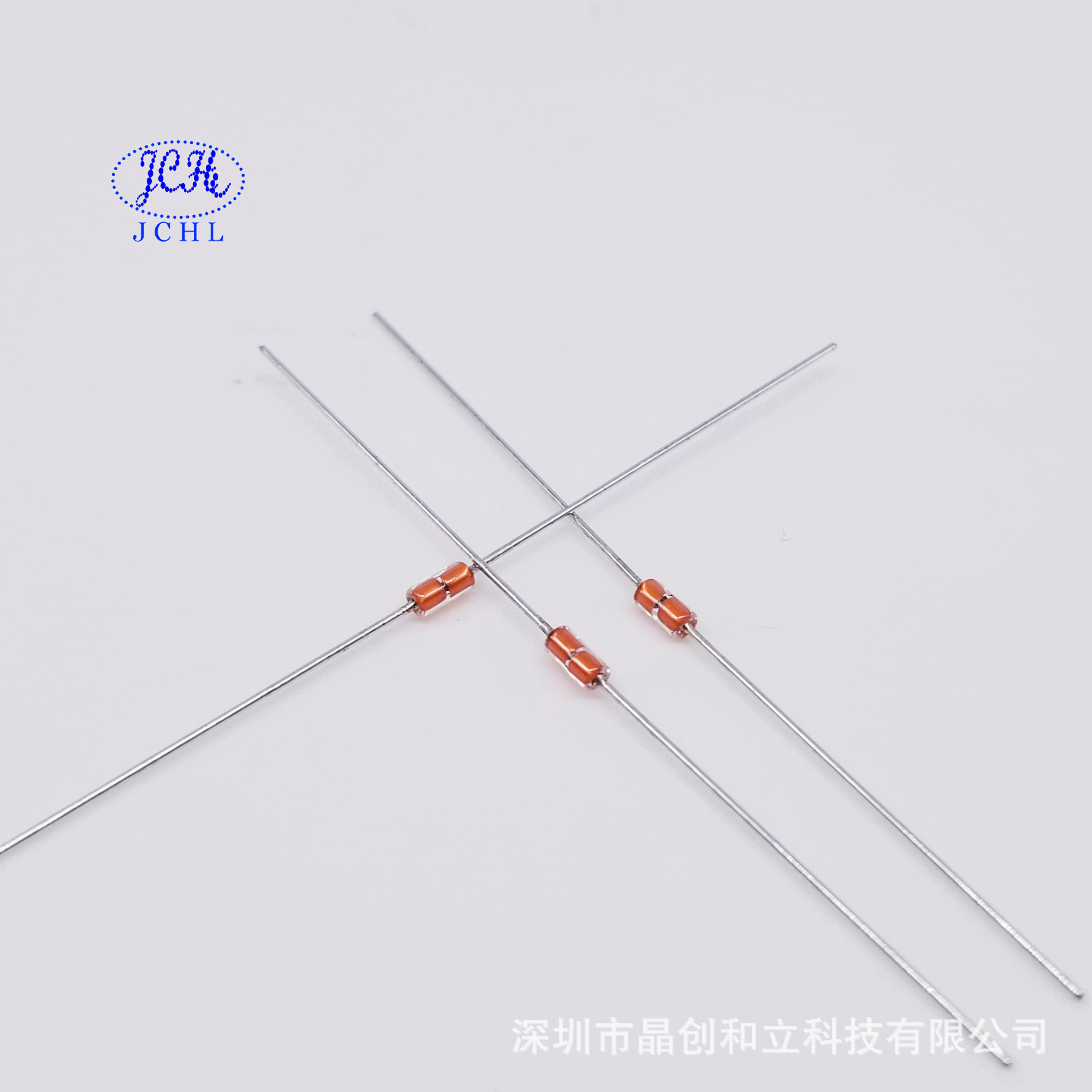 NTC玻封型热敏电阻MF58-103JB=3950阻值10K精度5%B值3950工控