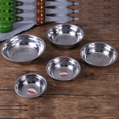 Manufacturer wholesale stainless steel soup basin, canteen soup bowl, rice soup basin, kitchen round soup bowl, rice bowl, household supplies