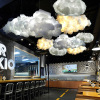 Creative ceiling lamp, milk tea, clothing for living room, cotton flashlight for bedroom, lights, cloud, internet celebrity