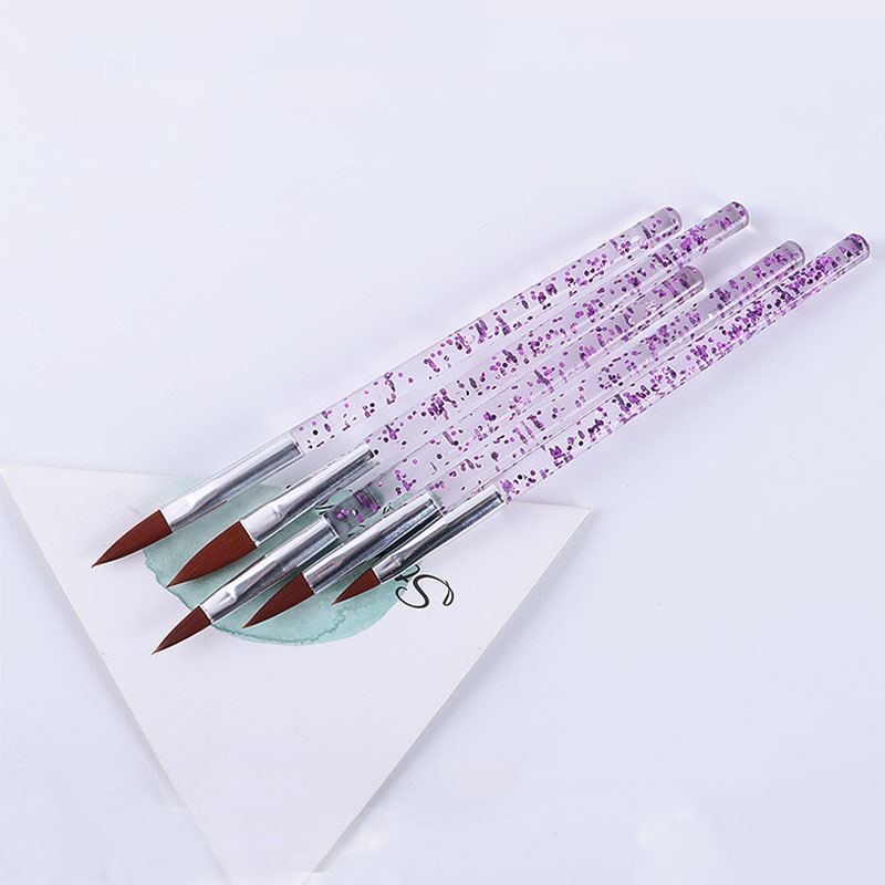 Cruzado para pinceles de uñas, pinceles de cristal