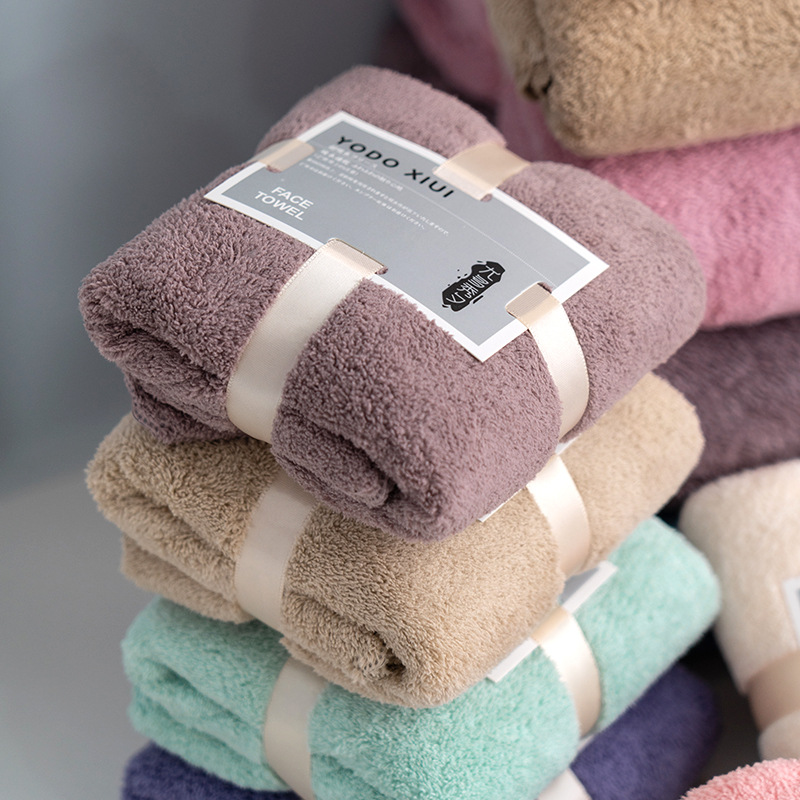 Coral soft beach bath towel