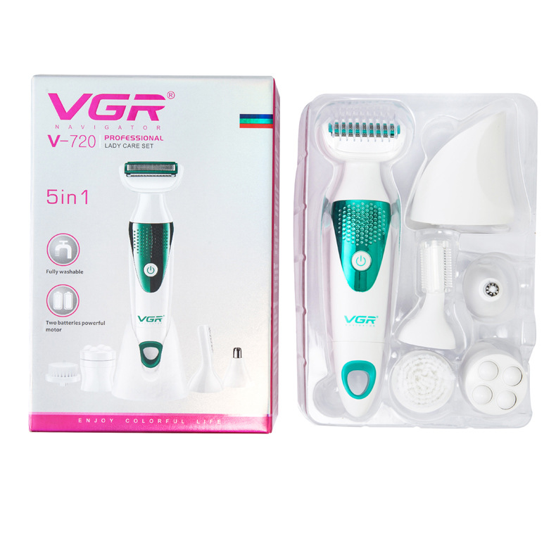Vgr 5-in-1 Multi-functional Hair Shaver And Body Grooming Tool_voghion.com