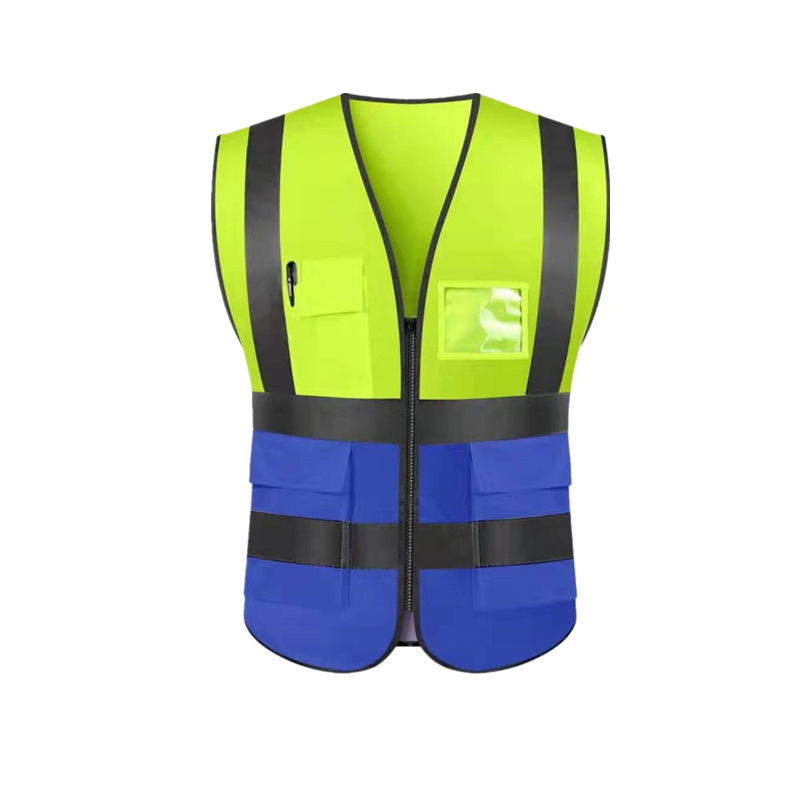多口袋反光背心马甲施工安全背心反光衣防护服定制印字厂家直销