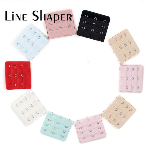 Factory direct sales bra extension buckle stainless steel bra extension buckle bra three-row buckle bra accessories