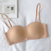 Wireless bra, underwear, glossy bra top, straps, push up bra, Japanese and Korean