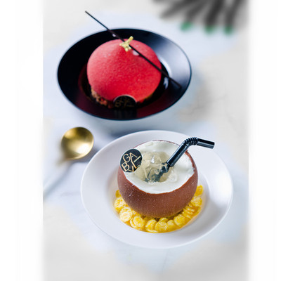 圆形慕斯盘塑料托盘冷柜蛋糕柜展示托盘西点甜品糕点碟烘焙包邮|ms