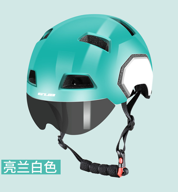 GUB V3 城市头盔电动电瓶摩托车头盔男女通用夏季防晒安全帽近视头盔带磁吸镜片