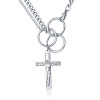 Accessory stainless steel, necklace, retro fashionable pendant suitable for men and women