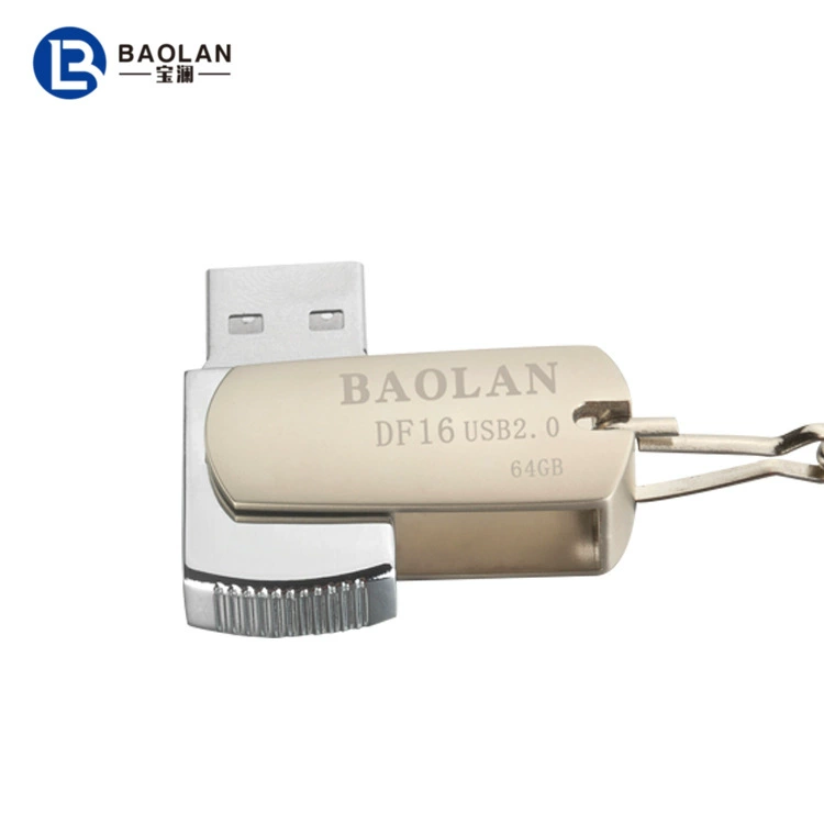 Оптовый USB-накопитель Baolan/Baolan DF16 флеш-носитель 4G8G16G32G64G металлический вращающийся творческий USB-накопитель