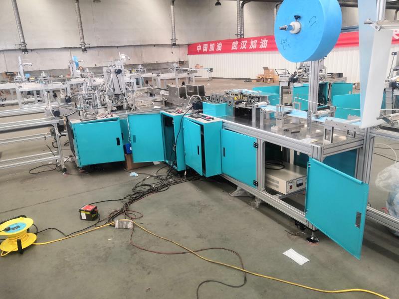 青岛 全自动口罩机 一拖二口罩机 平面式成人口罩流水线厂家批发
