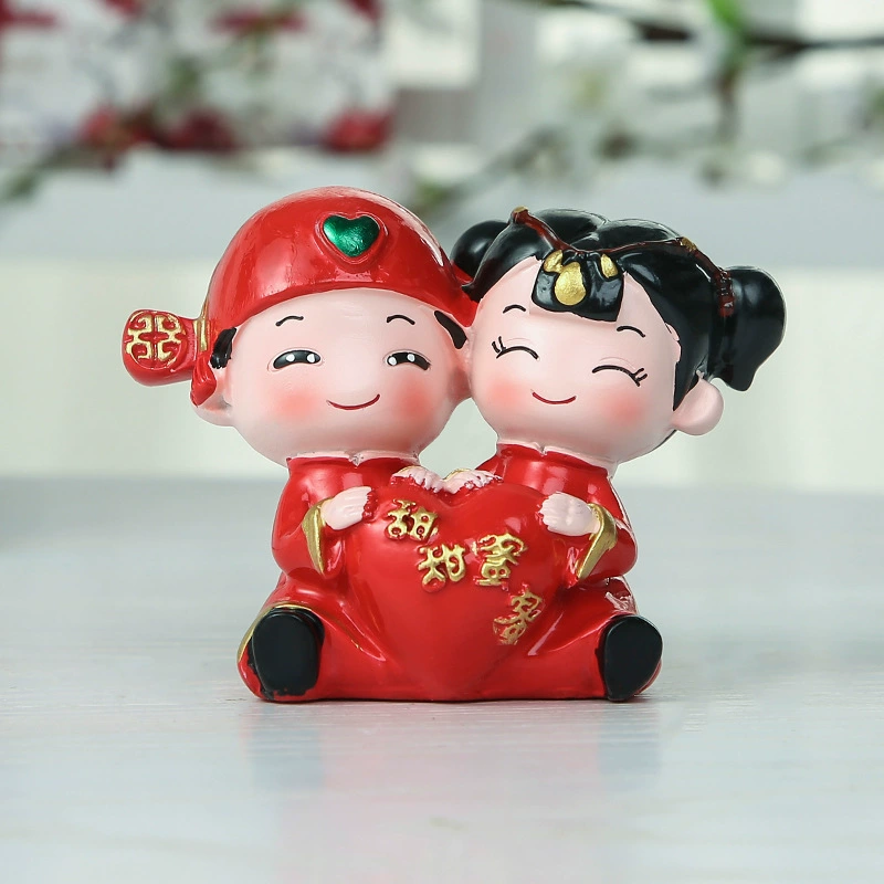 С Resin crafts Centennial Haohe Car Swing Wedding House Creative Home Cake Baking Decoration Gifts wholesale