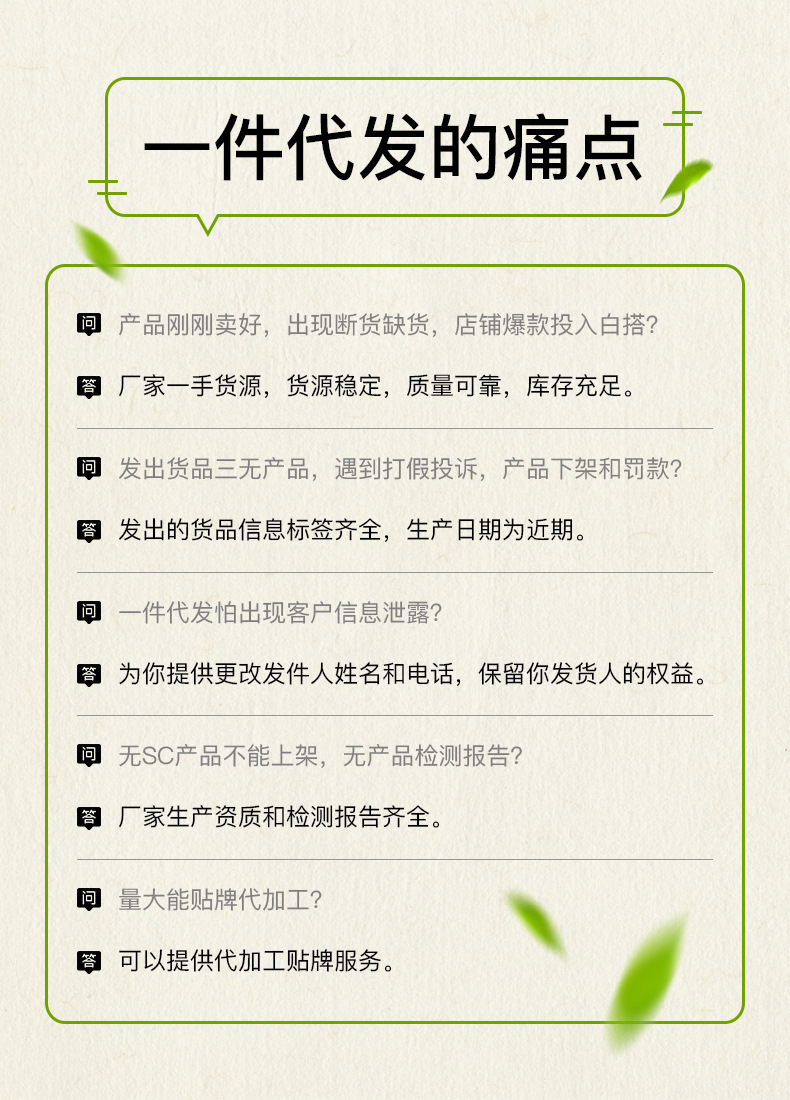 一件代发的痛点