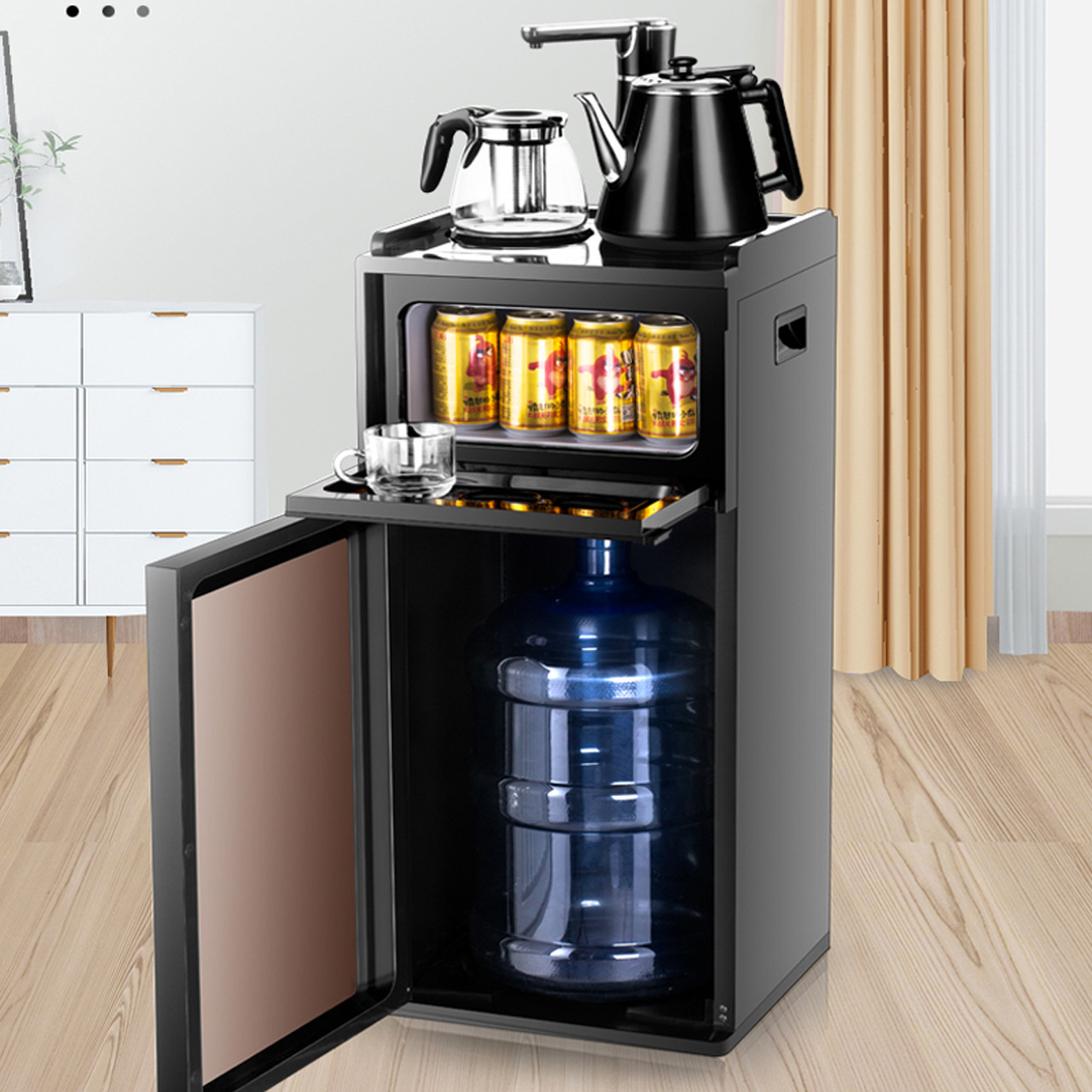 吧台式茶吧机立式冷热家用小型智能饮水机自动上水速热批发茶吧机