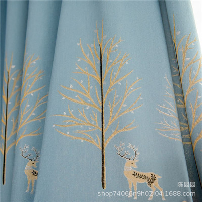 厂家直销长期返单 克重高 家装爆款正品雪尼尔水晶绒遮光窗帘面料|ms