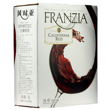 风时亚 加利福尼亚红红酒 FRANZIA 美国进口葡萄酒 3L袋装