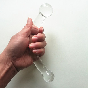 Glass Anal Hook Crystal Double-headed Dial Stick Women's Appliances G-spot Posterior Anal Plug Adult Supplies