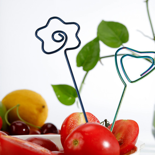 304 stainless steel fruit pick, creative signature piece, fruit snack pick, fork, fruit needle, integrated cocktail pick