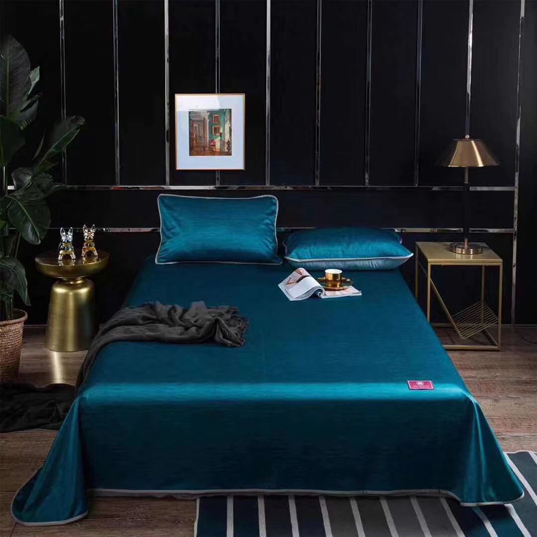 微商簡約日系涼席批發 可水洗可機洗團購無印冰絲涼席三件套批發