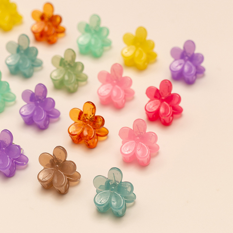 Simple Hairpin Fashion Candy Color Girl Clip Color Flower Braided Hair Clip Wholesale display picture 11