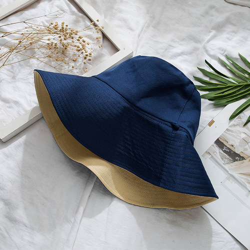Summer Double-Sided Sun Hat for Women: Stylish UV-Protective Beach & Fashionable Korean-Style Fisherman's Cap