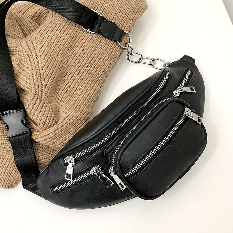 Cross-border Bag Women's New Korean Style Fashionable Shoulder Crossbody Bag Distinctive Casual College Style Chest Bag Waist Bag Trendy