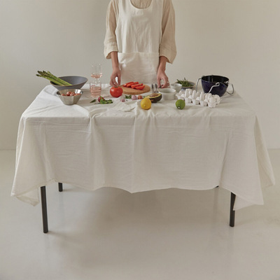 纯色棉麻桌布北欧餐桌布日式长方形布艺台布家用ins风茶几盖布|ru