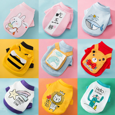 new pattern Pets Sweater spring and autumn Summer Kitty Feet Small dogs Teddy Small dogs Puppies clothing Dogs clothes