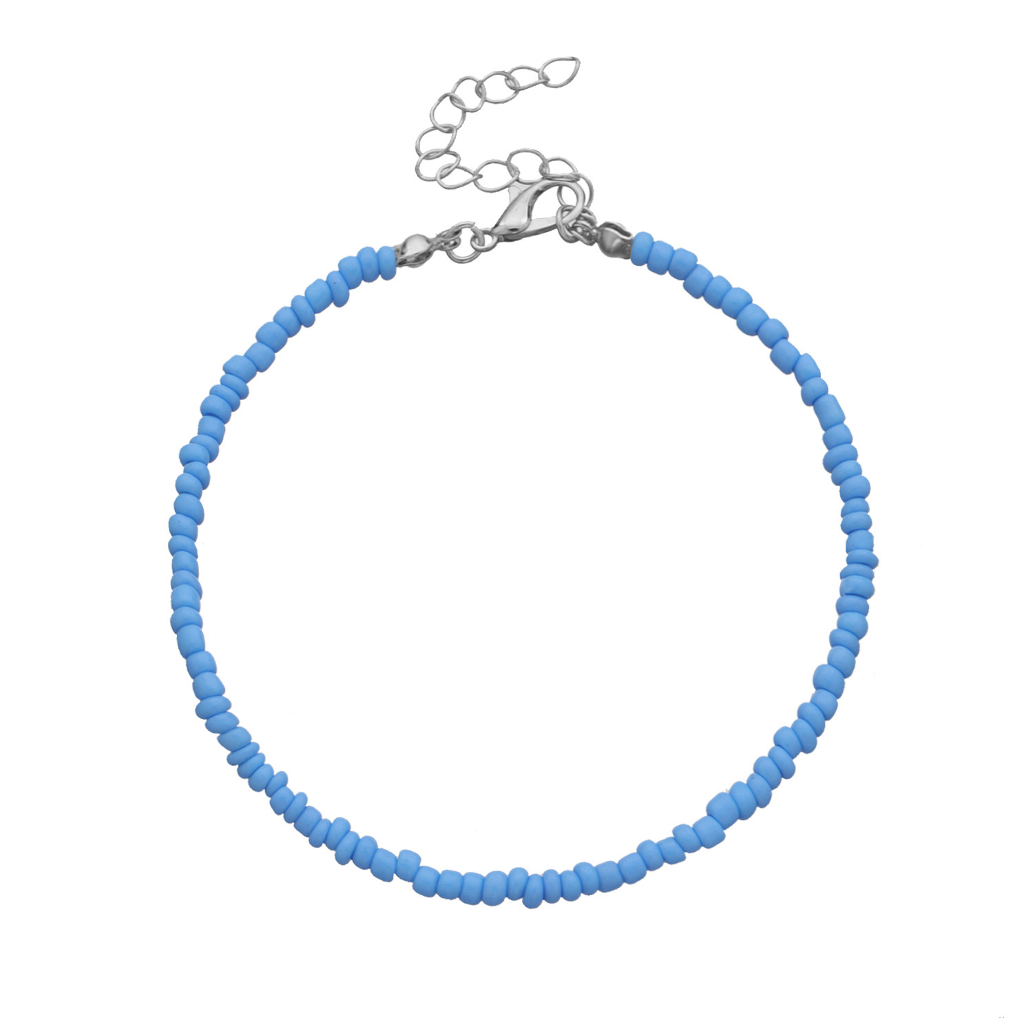 Solid Color Pattern Vacation Solid Color Seed Bead Wholesale Anklet