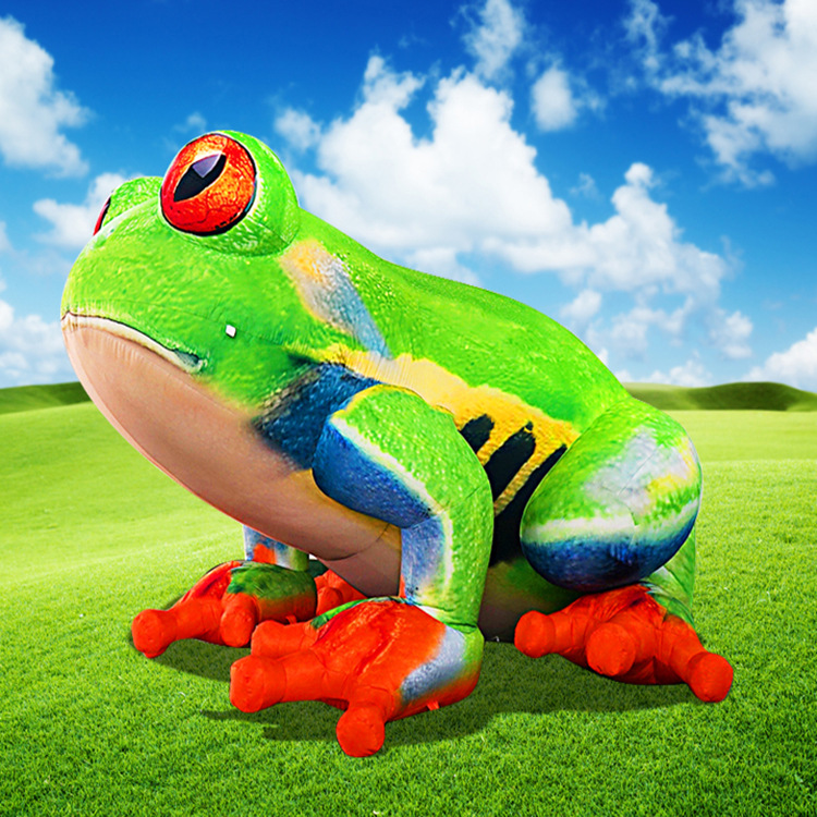 充气卡通青蛙卡通充气模型气模人气模厂家设计