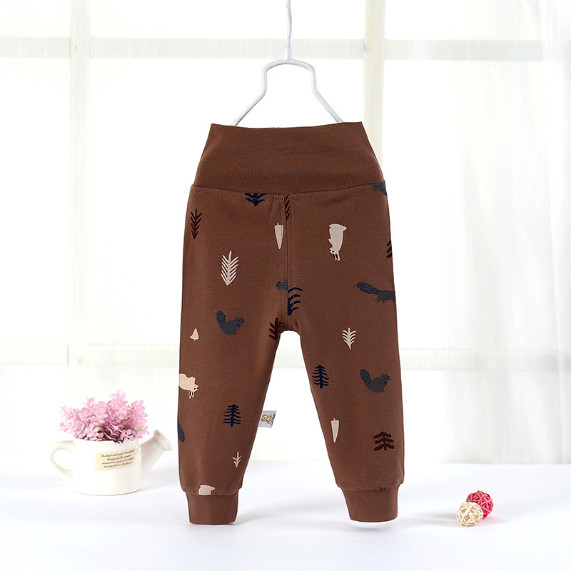 男女宝宝高腰裤棉婴幼儿护肚裤新生儿打底裤36支棉1岁3岁一件代发|ms