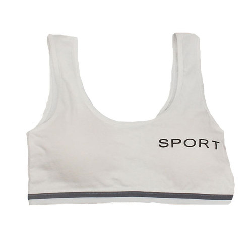 New girls developmental underwear student bra girl tube top big children printed wide shoulder strap padded vest wholesale
