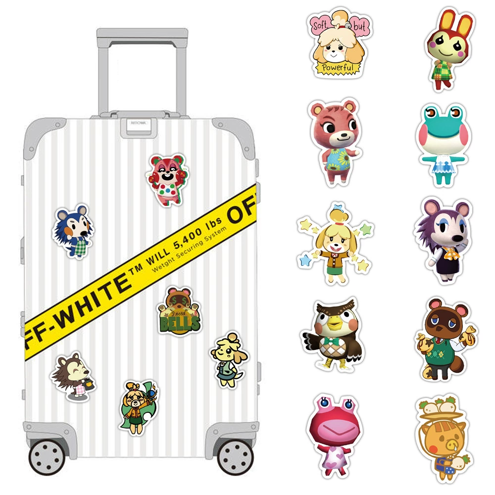 Cartoon suitcase, helmet, decorations, stickers, Amazon
