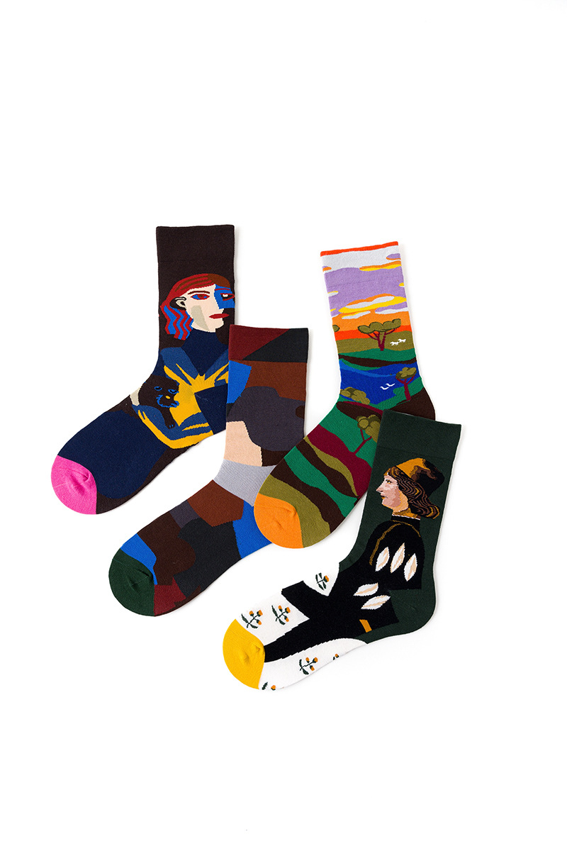 Unisex Classic Style Cartoon Cotton Crew Socks A Pair display picture 7