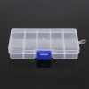 Detachable plastic storage system, earrings, beads, ring, small accessory, storage box, 10 cells