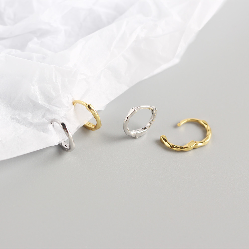 Geometric Casual Simple Style Classic Style 925 Sterling Silver No Inlaid Plating Earrings display picture 5