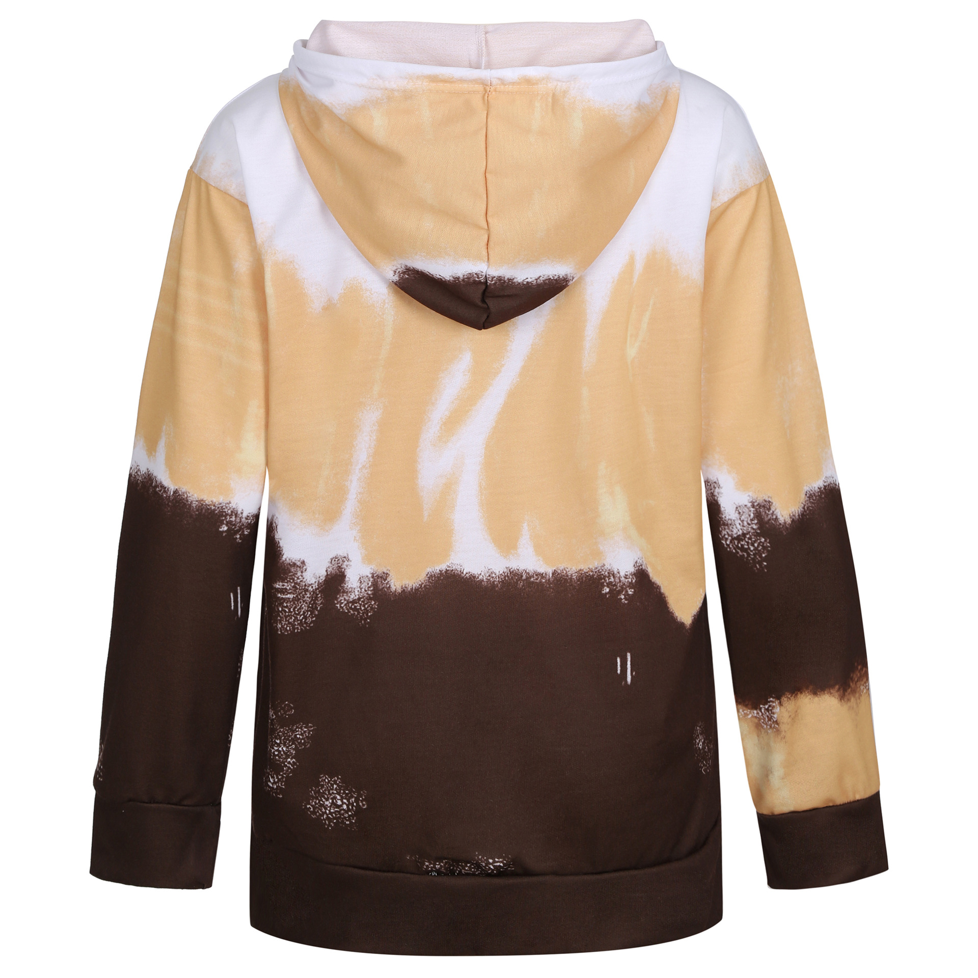 new women s loose tie-dye printing hooded long-sleeved sweater NSYF847