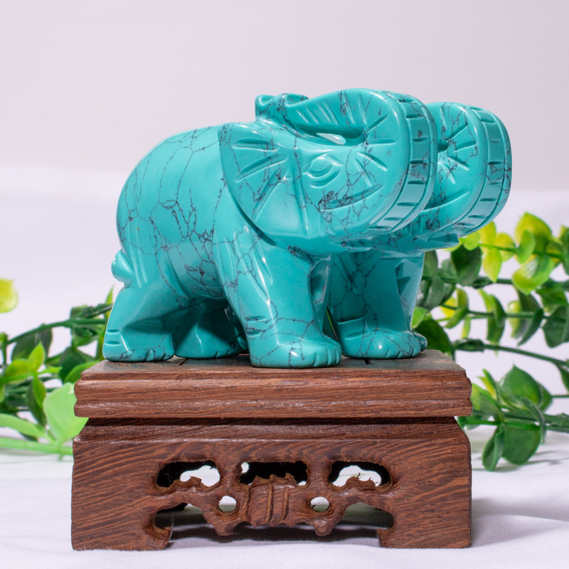 Jade elephant ornaments Taisong Factory Wholesale 3-inch carving…