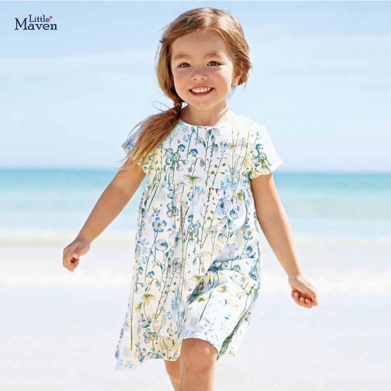 Little maven children's dress European a...