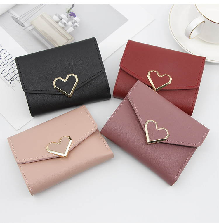 Women's Solid Color Pu Leather Buckle Wallets display picture 1