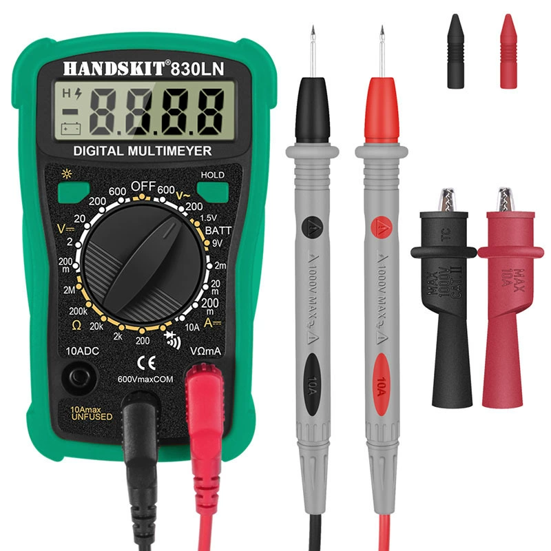 Комплект паяльника 80W LCD с мультиметром UK‑830LN, насадка для отвода припоя, варианты 110/220V